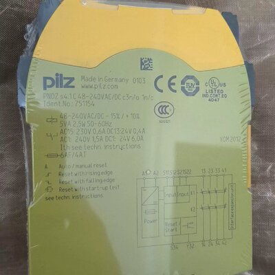议价皮尔兹安全继电器订货号751154