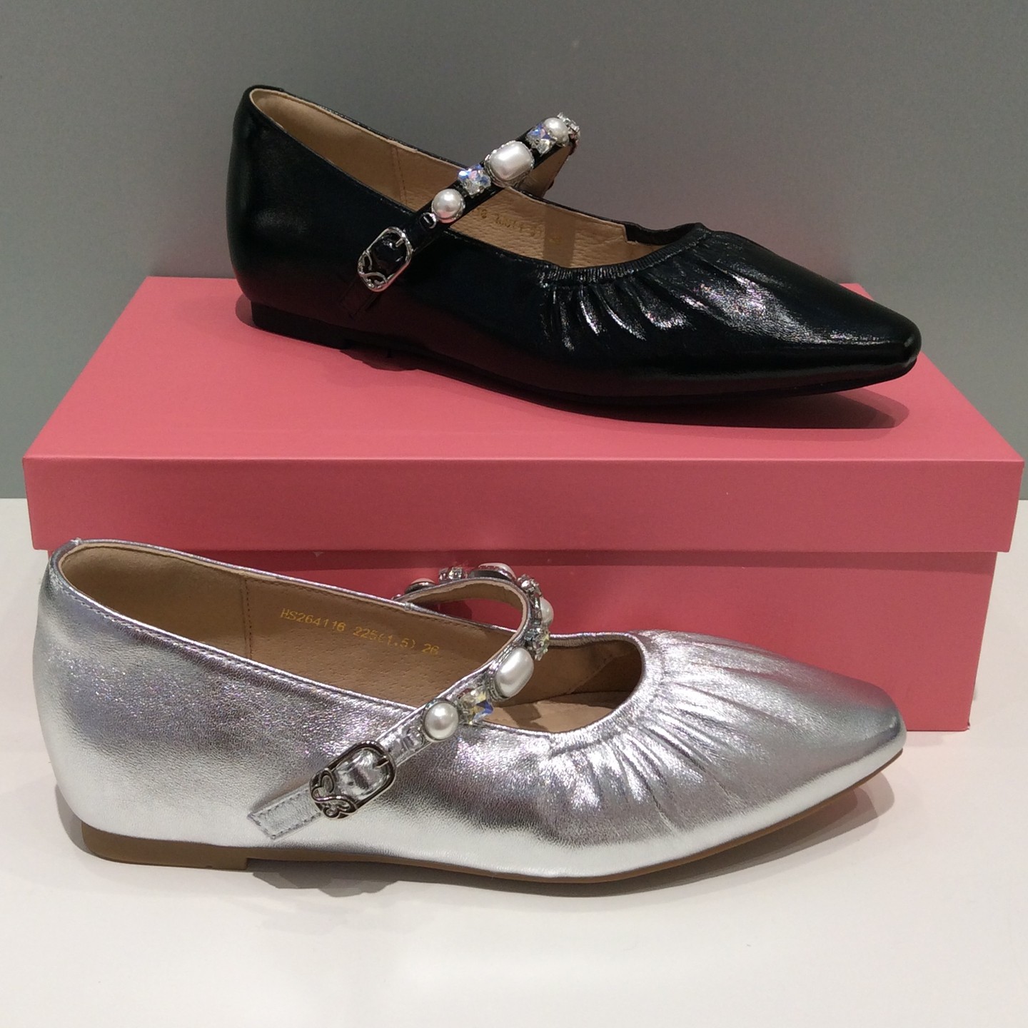 HS264116哈森正品2026春优雅风珍珠扣玛丽珍鞋女浅口平底单鞋,女鞋,玛丽珍鞋,淘宝优惠券,粉丝福利购,淘宝优惠卷
