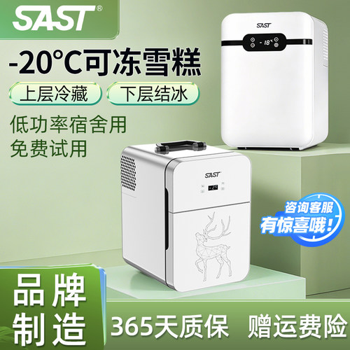 SAST车载家用迷你小冰箱mini宿舍