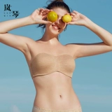 岚琴 Ультратонкие тонкие бретели, бюстгалтер, наклейки на соски, топ без лямок, нескользящое летнее нижнее белье