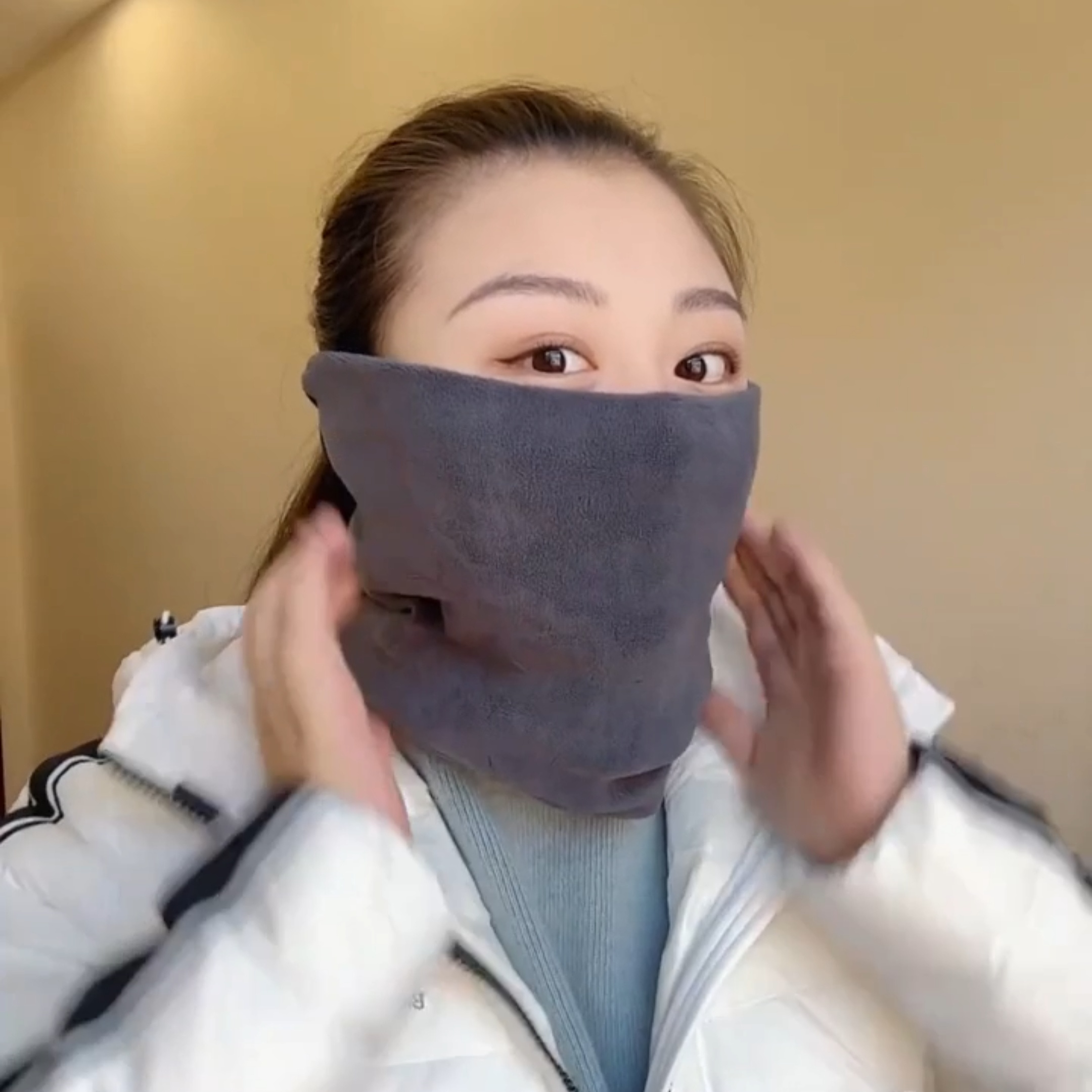 男士秋冬保暖脖套胖男生专用男女冬季加厚加绒防风防寒护颈面罩