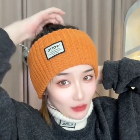 发带冬季保暖四季可带运动头箍网红同款字母宽边洗脸发带外戴纯色