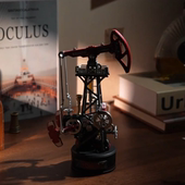 工业城系列模型拼装 采油摩斯电报机手工男孩 积木玩具金属机械拼装