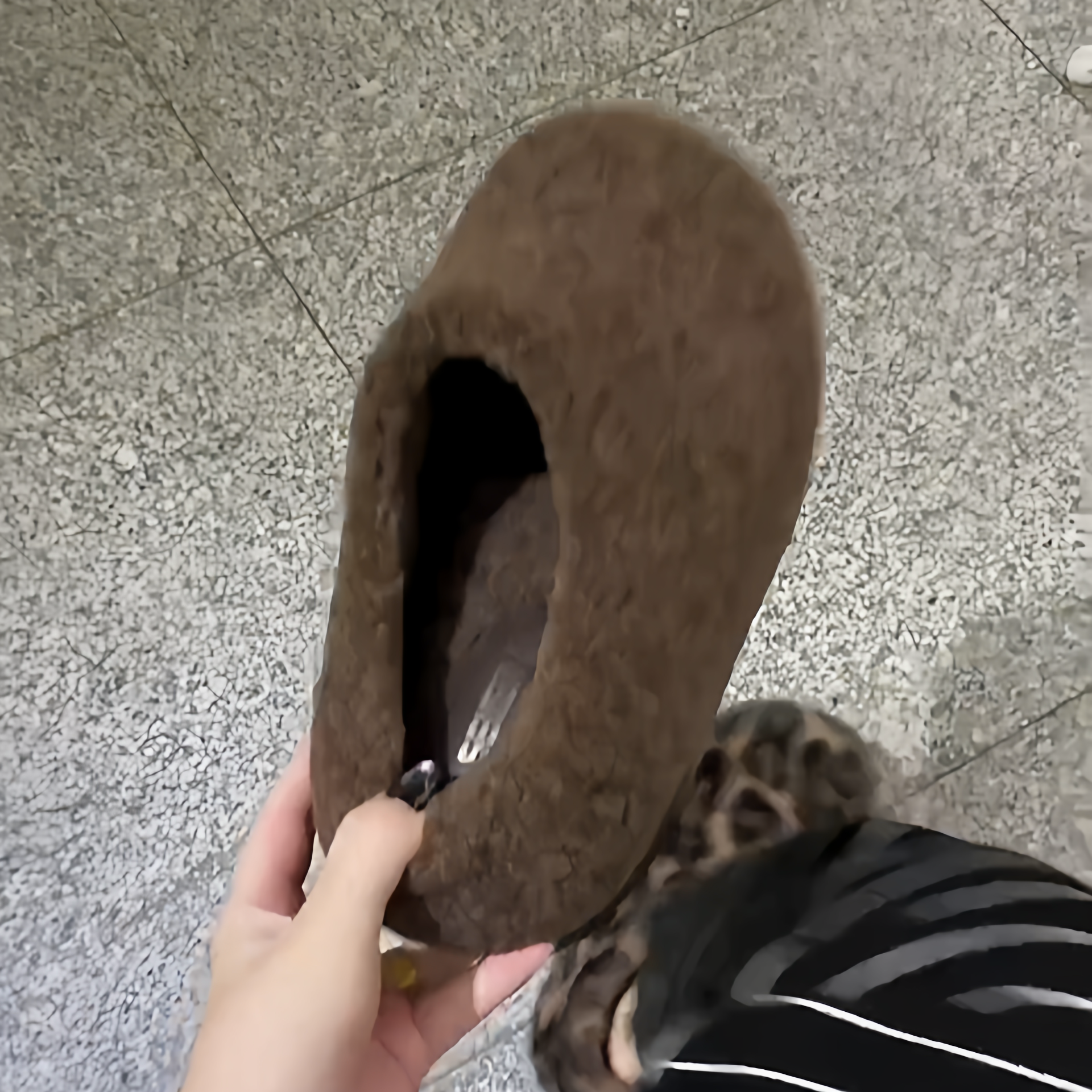 拖鞋女款秋冬鞋子女款爆款2025新款高级感网红豹纹毛毛拖鞋厚底