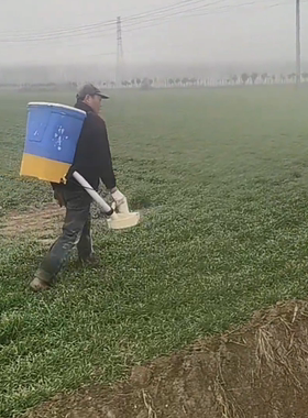 电动农用撒肥机手推式电动施肥器背负式化肥机撒肥神器播种投料机