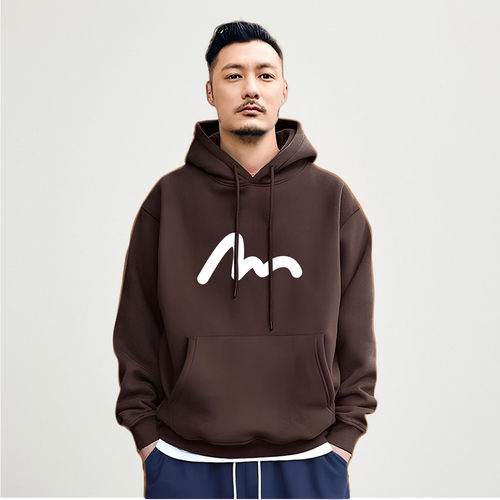 余文乐日系潮牌连帽套头卫衣男士秋冬季重磅加绒宽松休闲高级外套