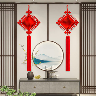 中国结挂件客厅装饰大号玄关电视背景墙挂入户门新春年手工平安节