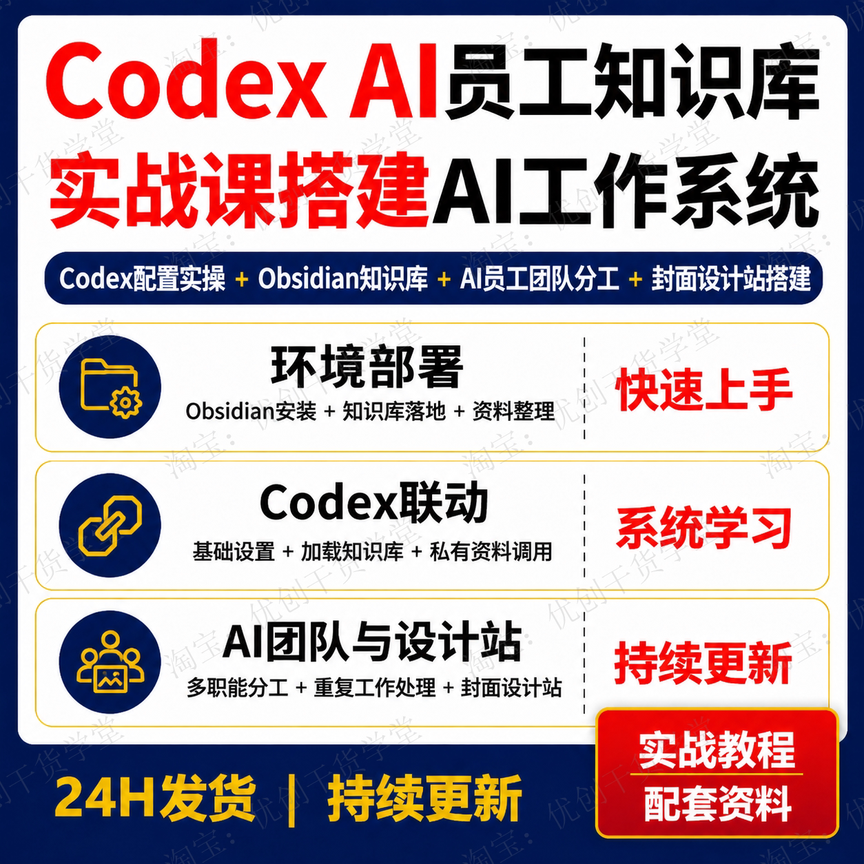 CodexAI员工知识库搭建Obsidian实战课程AI工作系统学习资料