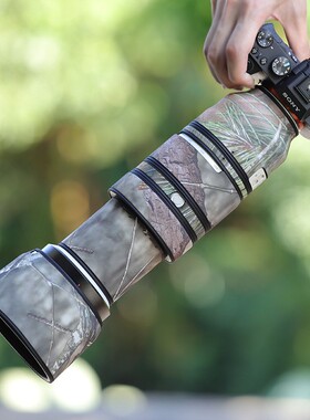 适用SONY索尼FE100-400mmF4.5-5.6GM迷彩镜头炮衣OSS保护套100400