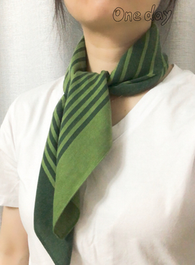 高级感63*63棉麻小方巾围巾丝巾