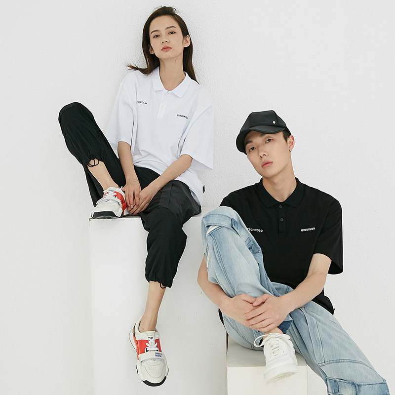 NO MATTER原創設計簡約短款男裝polo衫領T恤YR07SS1006在類目 男裝, T恤中 - 來自Buy2taobao.com提供專業的淘寶代購服務