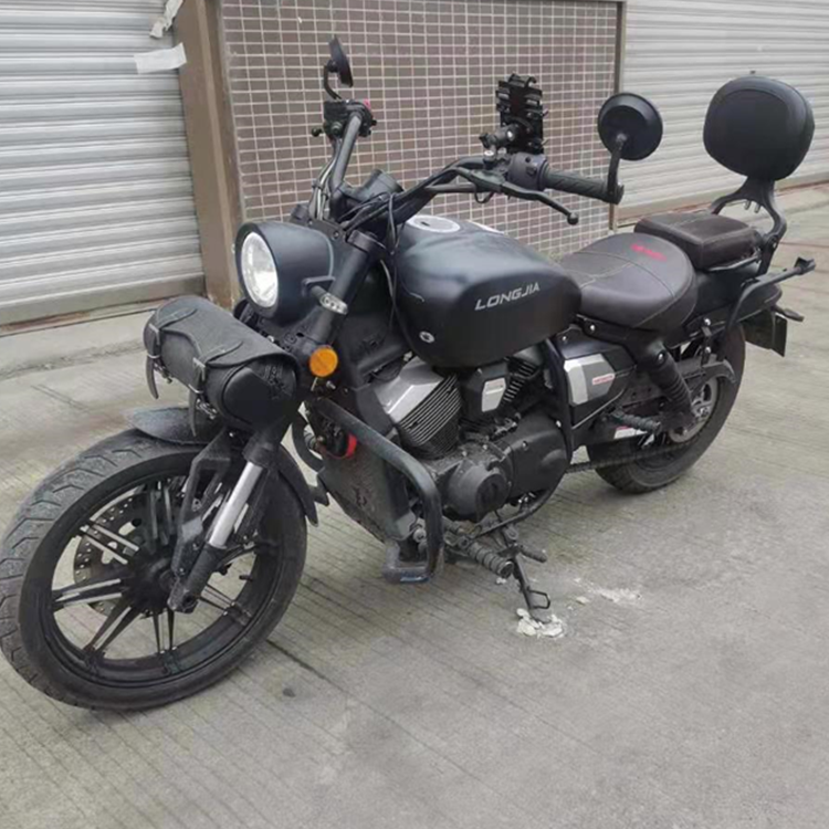 定制适用于龙嘉v途250改装折叠靠背后货架多功能摩托车司机后座靠