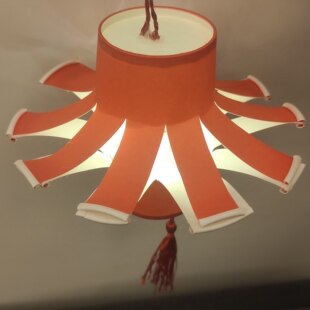 春节手工diy制作儿童纸杯灯笼幼儿园创意手工制作成品