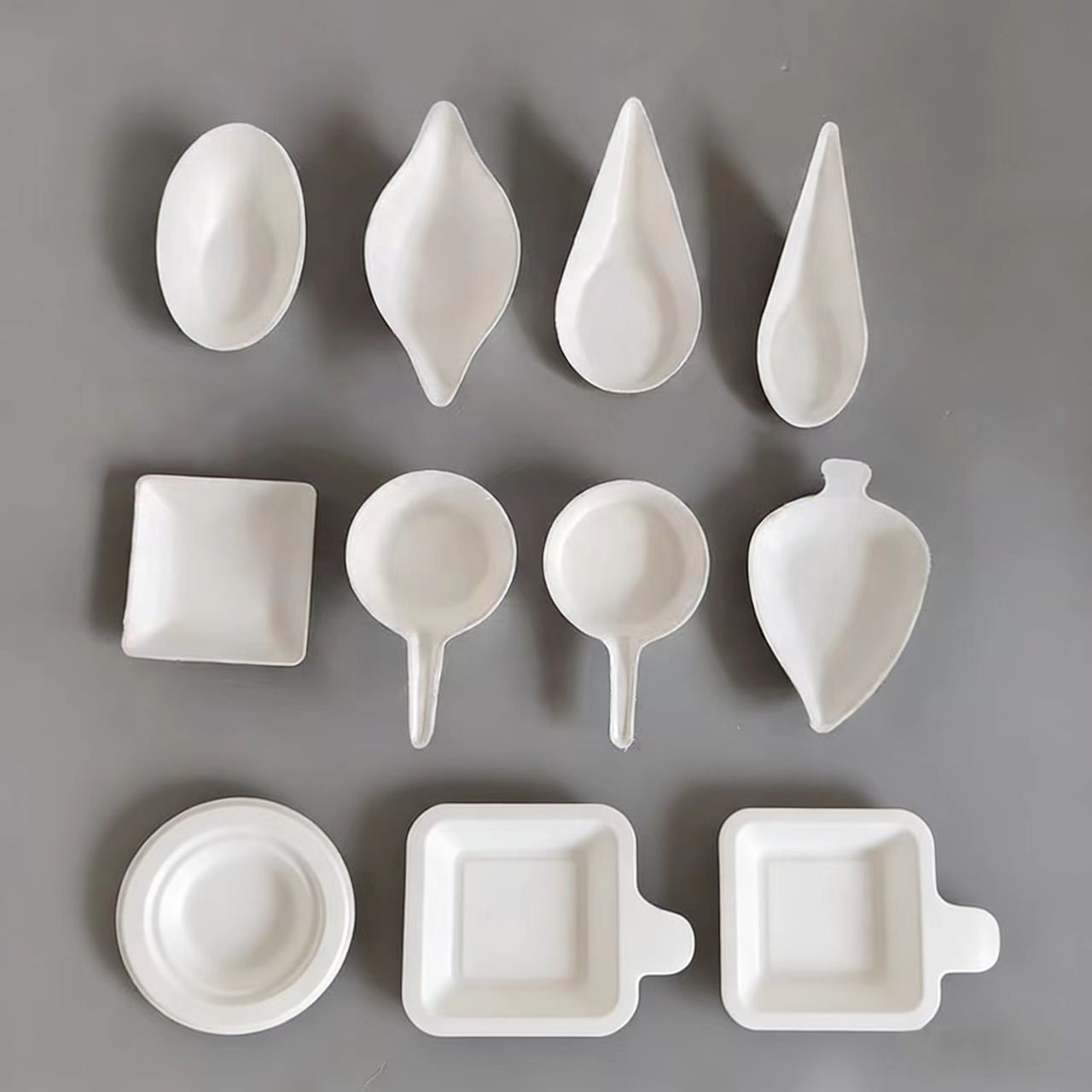 纸浆蘸料碟异形盘食品级可降解图片