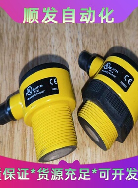 BANNER邦纳超声波传感器T30UXIAQ8，黄色外壳，带--议价商品