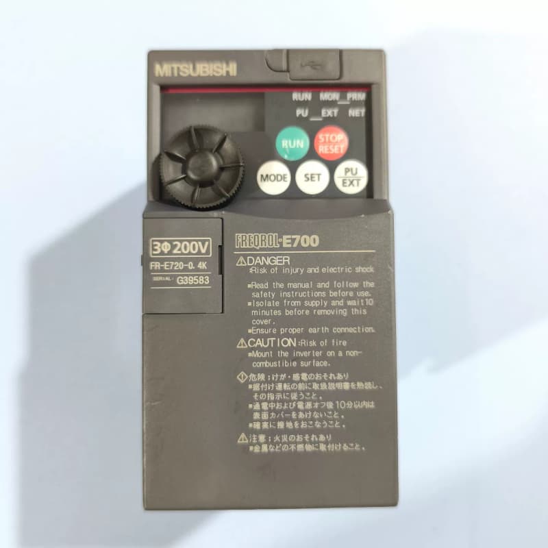 三菱变频器220V0.4KW,型号:FR-E720-0.4K--议价商品