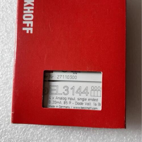 倍福BECKHOFF EL3144模块，德国原装正品，现货包--议价商品