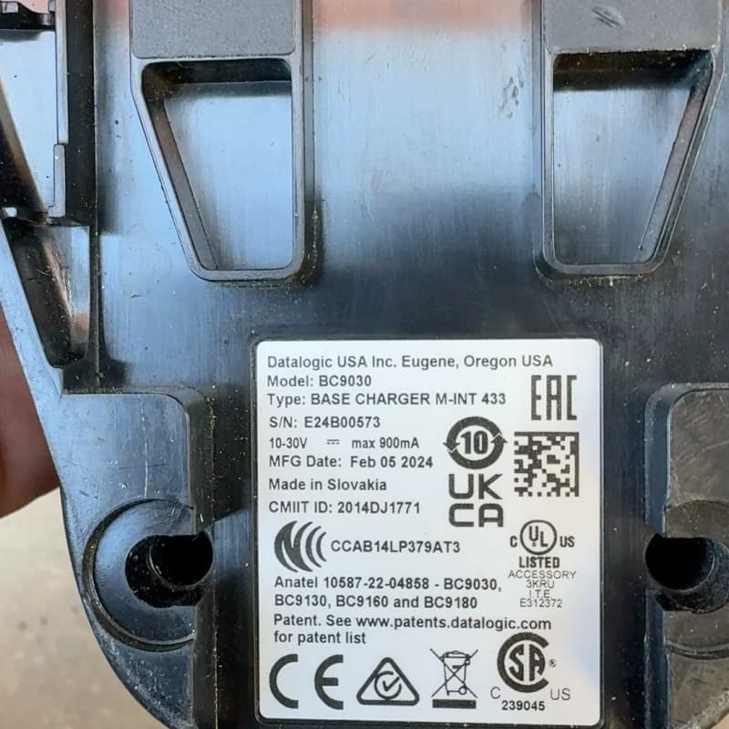 得利捷 BC9030,底座,带3米的线,上电如图二手不退--议价商品