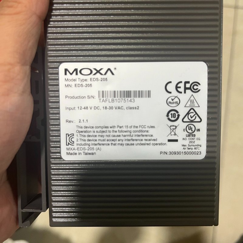 MOXA EDS-205工业交换机 拆机,功能包好--议价商品