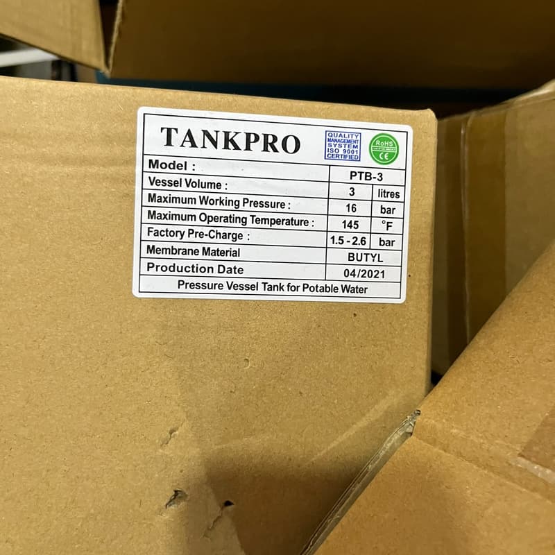 TANKPRO铭泉PTB-3高品质隔膜气压罐压力罐变频水泵储--议价商品