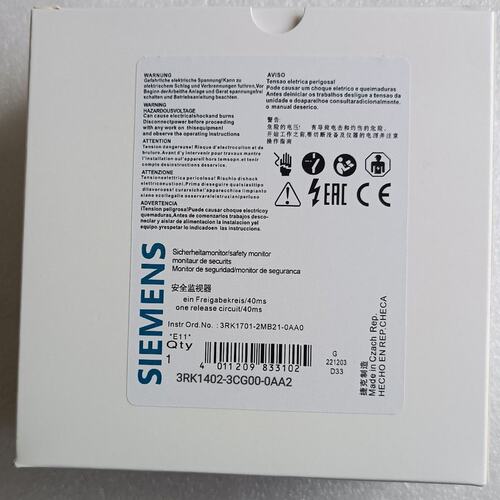 西门子安全监控器3RK1402-3CG00-0AA2，德国正--议价商品