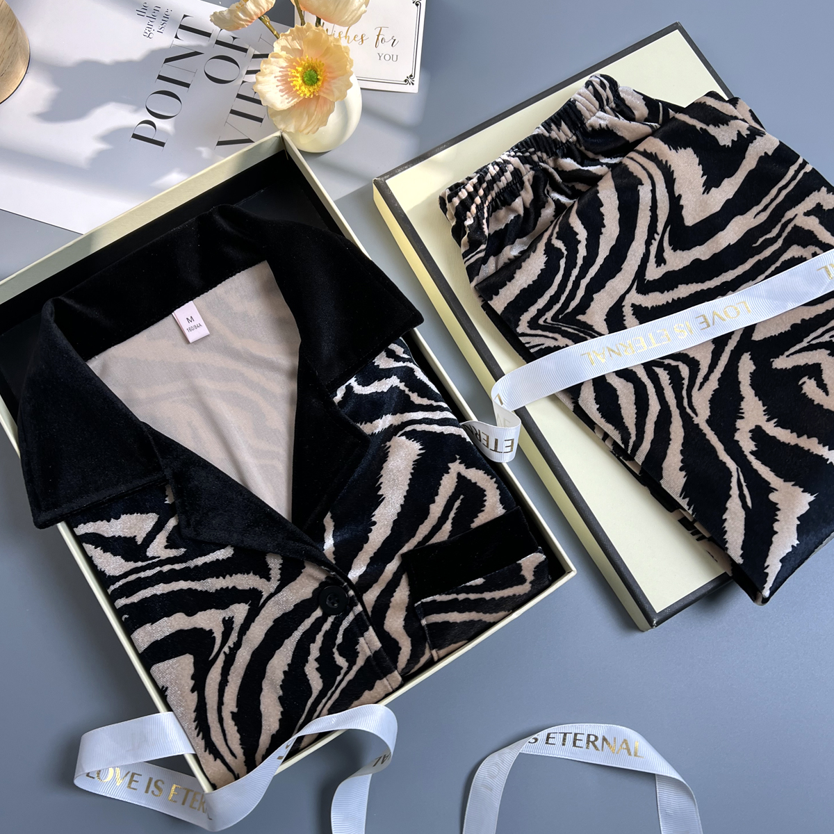 秋冬季金丝绒加绒情侣睡衣春秋季男士可外穿