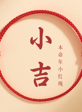 好运小红绳手链红绳脚链本命年红绳脚绳手链红绳编织手绳平安手饰