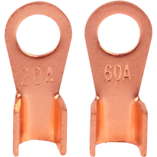 OT开口鼻子国标紫铜冷压接线端子电瓶铜接头圆形线耳十平方线鼻子