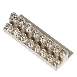 JDG双层接地排铜排接线排6/12/16/20/24位端子排A型零地排铜块M4