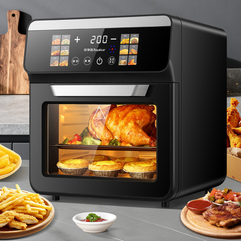 荣事达可视空气炸锅11L超大容量智能触控360°热风循环烤箱电炸锅