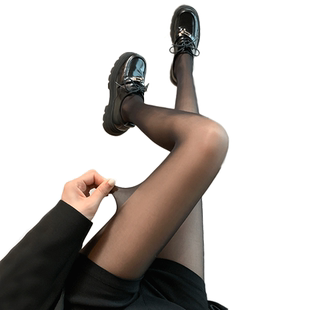 黑色丝袜女薄款防勾丝不掉档15d隐形秋冬30d光腿性感神器连裤袜春