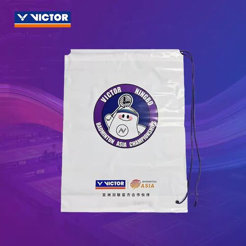 VICTOR威克多胜利2024中国公开赛羽毛球PG701CO24抽绳鞋袋收纳袋
