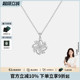 Julius 聚利时银饰旋转风车项链女款 925银锁骨链小众生日礼物0011