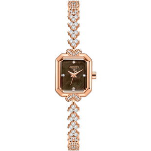 聚利时手表女款新品轻奢小众珍珠母贝锆石手链石英防水女表1437