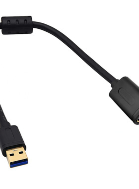 镀金usb3.0数据线延长线microB打印线移动硬盘盒笔记本电脑带磁环
