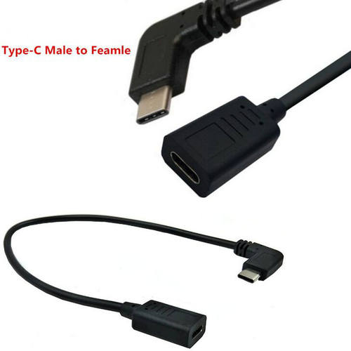 type-c  usb 3.1 公转母左右弯延长线 usb3.1 extension cable