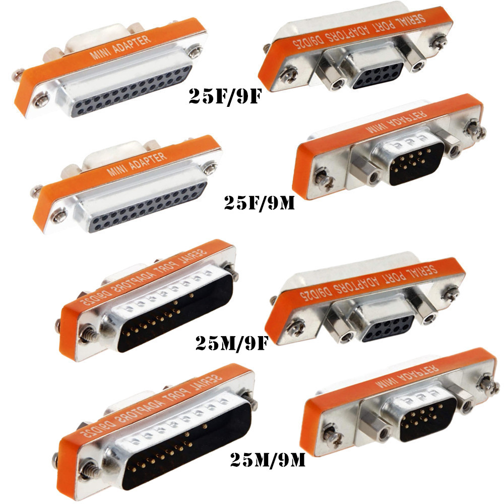 DB9母DB25公 25P母9P公RS232连接头 D9/D25转接头串行9P母25P母