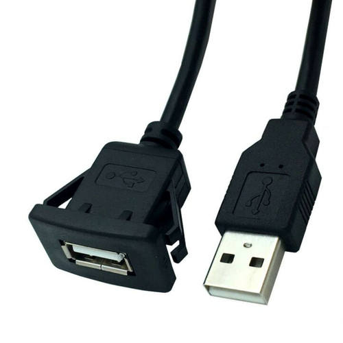 usb2.0汽车仪表盘延长线USB面板防水线Extension Lead For Car