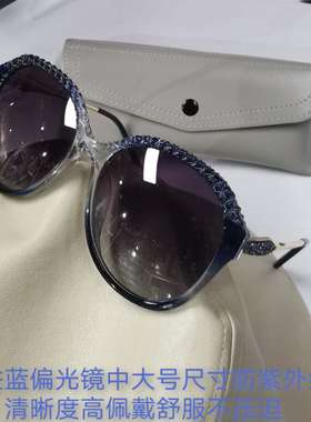 花造型偏光太阳镜淑女外拍照防紫外线UV400适中大脸实店价世贸眼