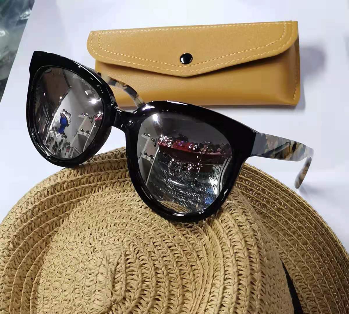 大脸韩版宽边偏光太阳镜实店价