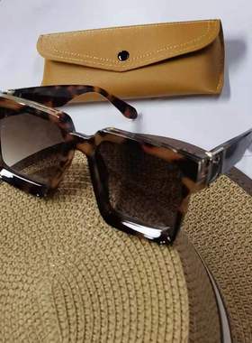 大脸韩版方框开车太阳镜