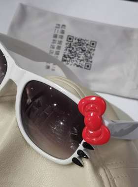 三角造型男女蝴蝶结太阳镜外拍照年会室内春防紫外线UV40适中大脸