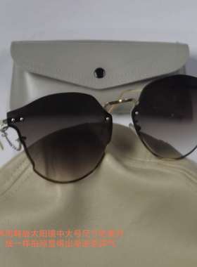 墨镜半框渐进金属小脸太阳镜