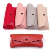 外单余样PU软轻镜盒粉色亮百搭太阳镜盒子实体店价标配