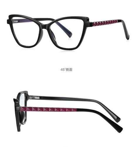 欧美小框眼镜现货多彩猫眼防蓝光TR90眼镜架个性ins风镜框女
