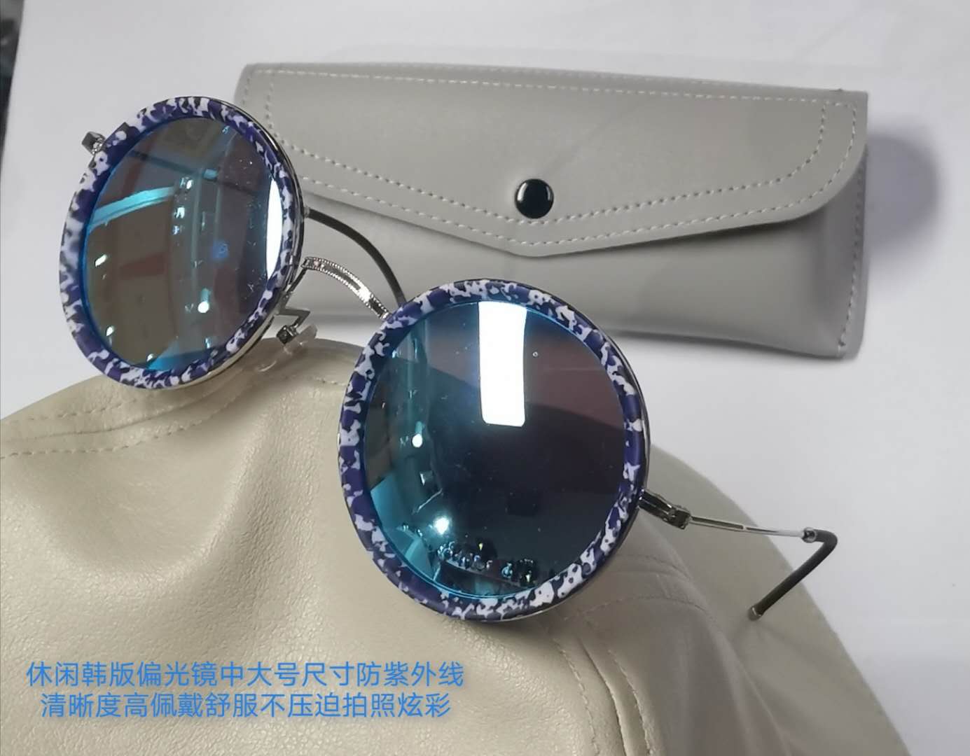 墨镜镀膜偏光复古风韩版太阳镜