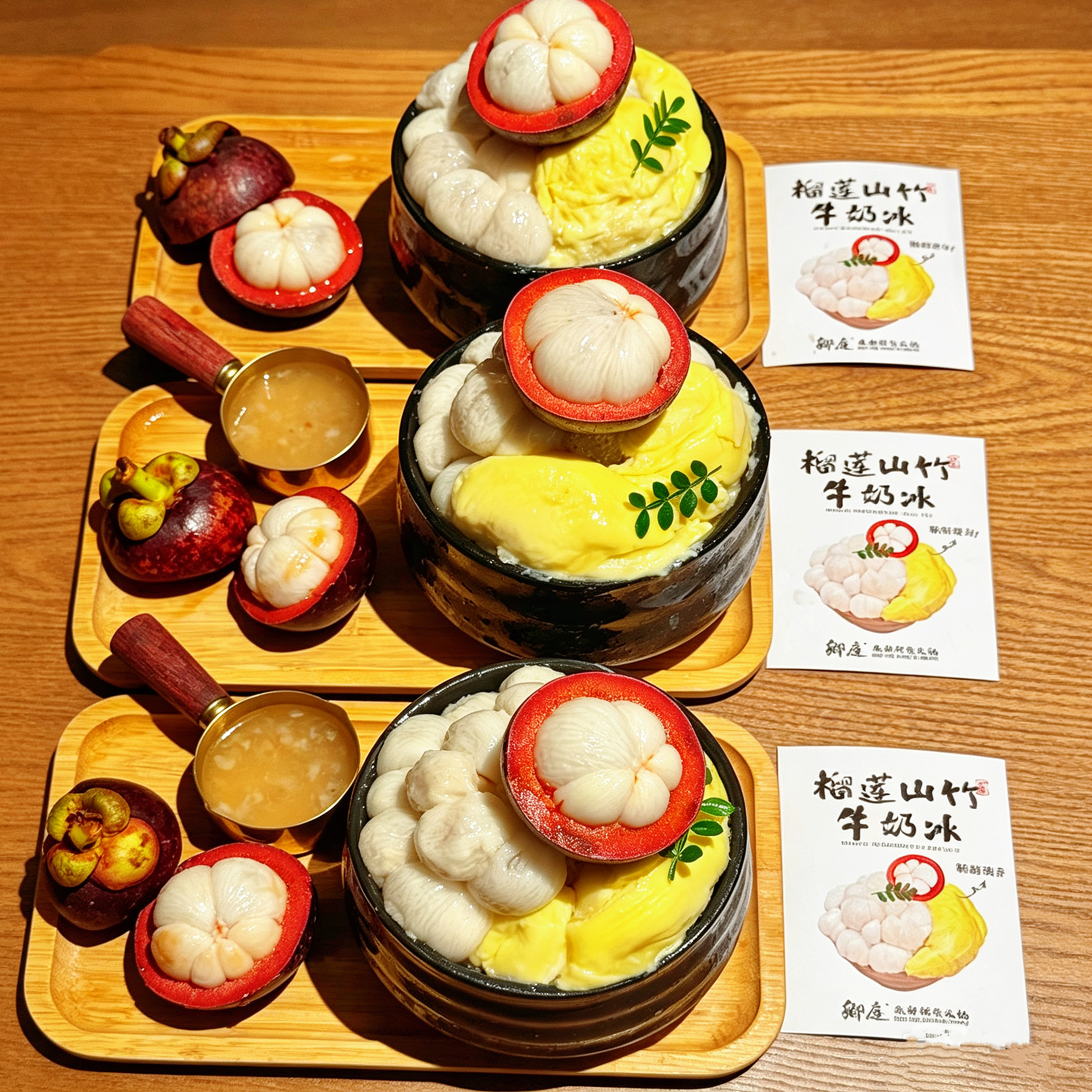 网红黑色粗陶甜品碗商用绵绵冰碗火锅店冰粉碗糖水碗刨冰碗餐具图片