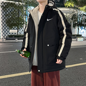 耐克顿羽绒服男冬季2024新款加肥加大码胖子外套青少年保暖防寒服