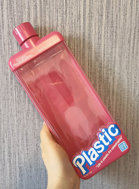 美国Urban Sophistication宋妍霏同款塑料水杯500ml便携芭比粉CC