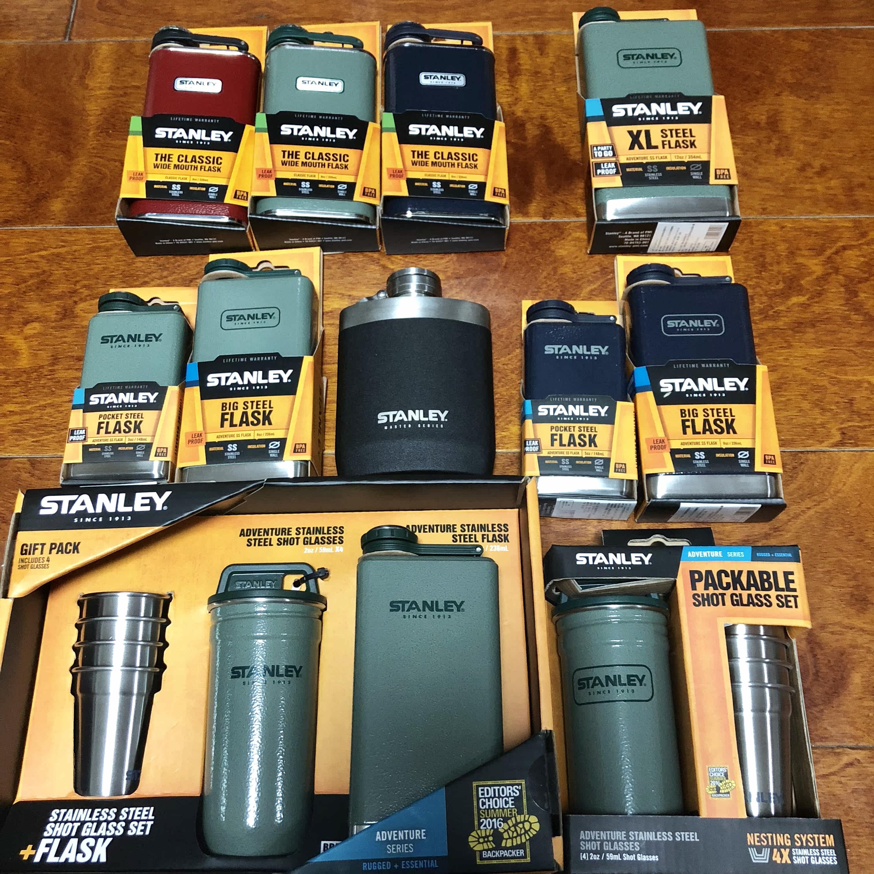 美国stanley小酒壶经典探险大师史丹利套装户外随身高档白酒瓶子